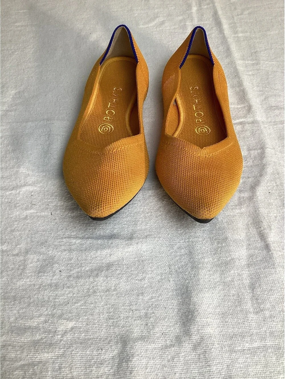 Rothy's The Point Marigold Yellow Flats Women's Size 8